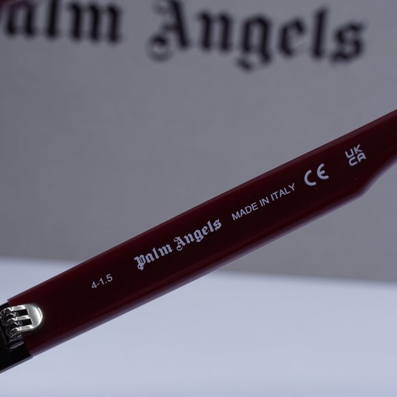 Palm Angels PERI10F MIRACLE 2507 Cat Eye Sunglasses - Red/Dark Grey - Picture 7 of 10